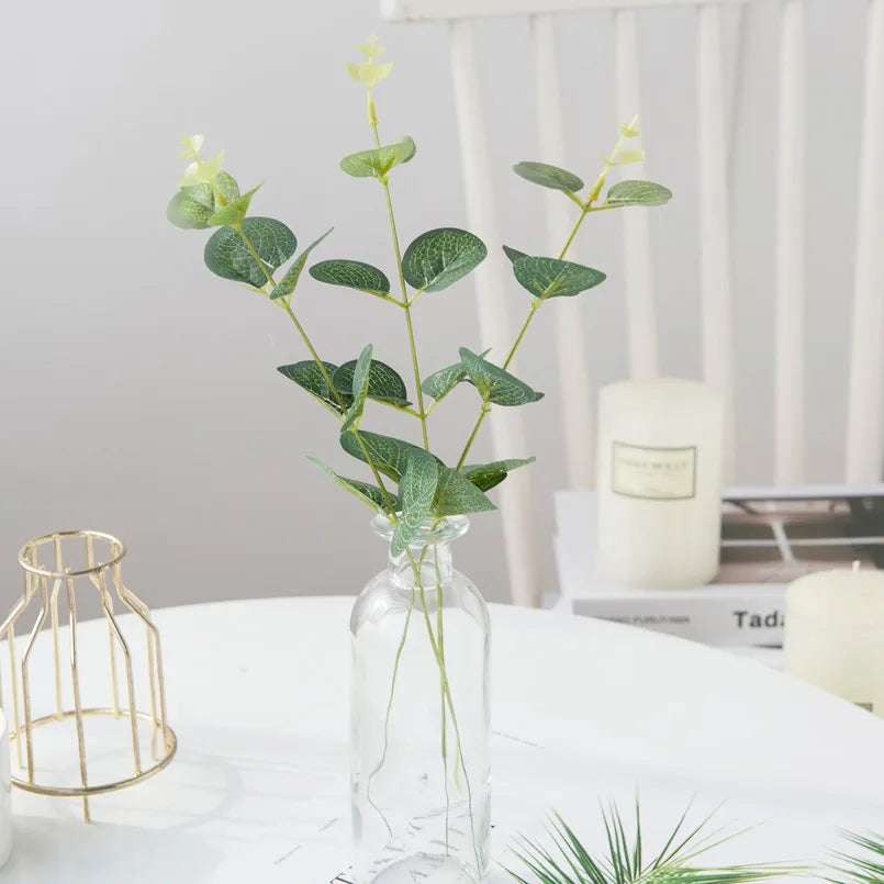 UV-Resistant Artificial Eucalyptus Leaves 20/40 Pcs – Home Decor Artificial Greenery Babs