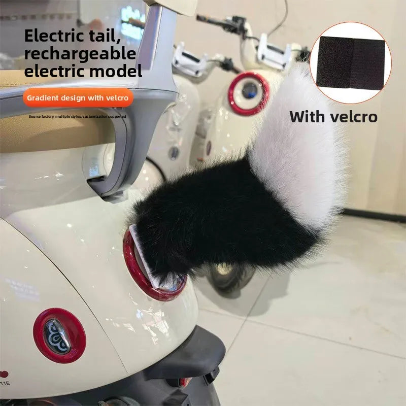 Electric Wagging Fox Tail Car Decor – Sound & Remote Control Car Tail Decoration Babs