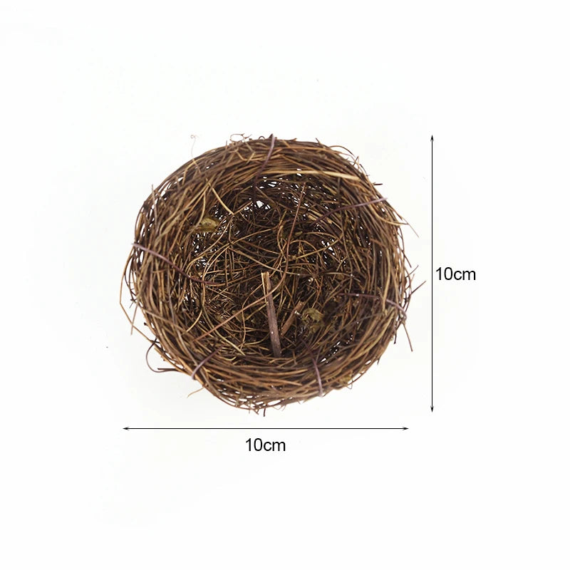 Natural Rattan Bird Nest Easter Decoration 8–20cm DIY Craft Easter Nest Decoration Babs 10cm