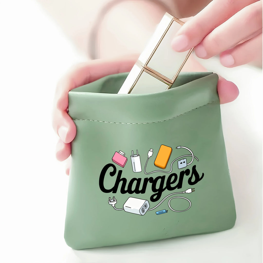 Pop-Up Spring Storage Bag – Cable & Small Item Organizer Pop-Up Storage Pouch Babs