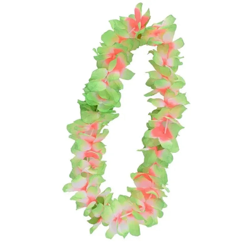 Hawaiian Artificial Flower Lei Necklace – Party & Wedding Garland Flower Lei Necklace Babs