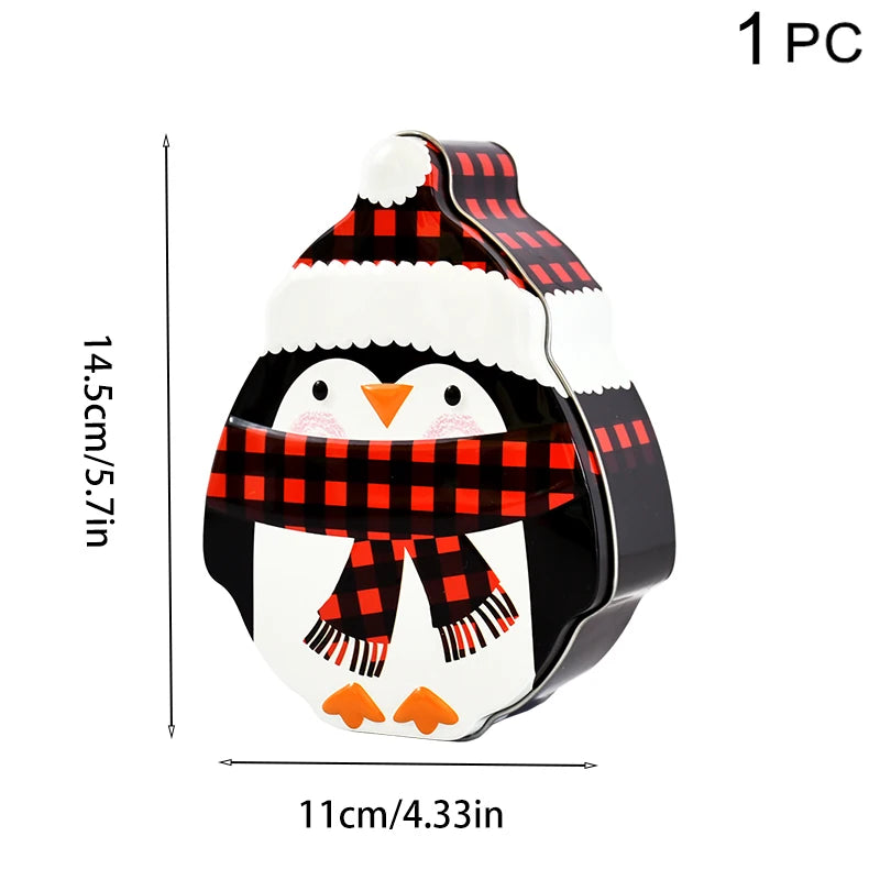 Christmas Gingerbread Iron Candy Gift Box – Xmas Home Decor Holiday Gift Box Babs C as picture