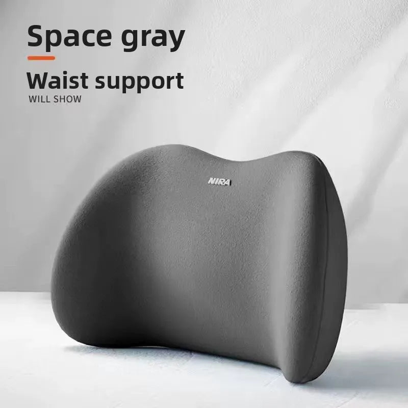 Memory Foam Car Neck Pillow – Auto Headrest Support Cushion Car Neck Pillow Babs GRAY