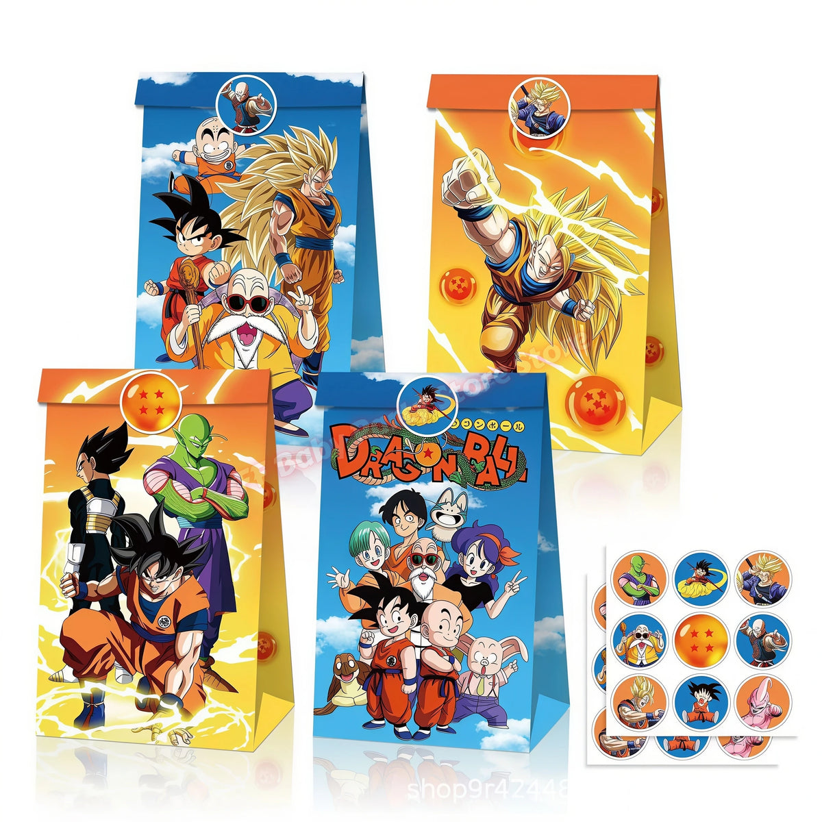 Dragon Ball Z Birthday Party Supplies – Goku Plates & Balloons