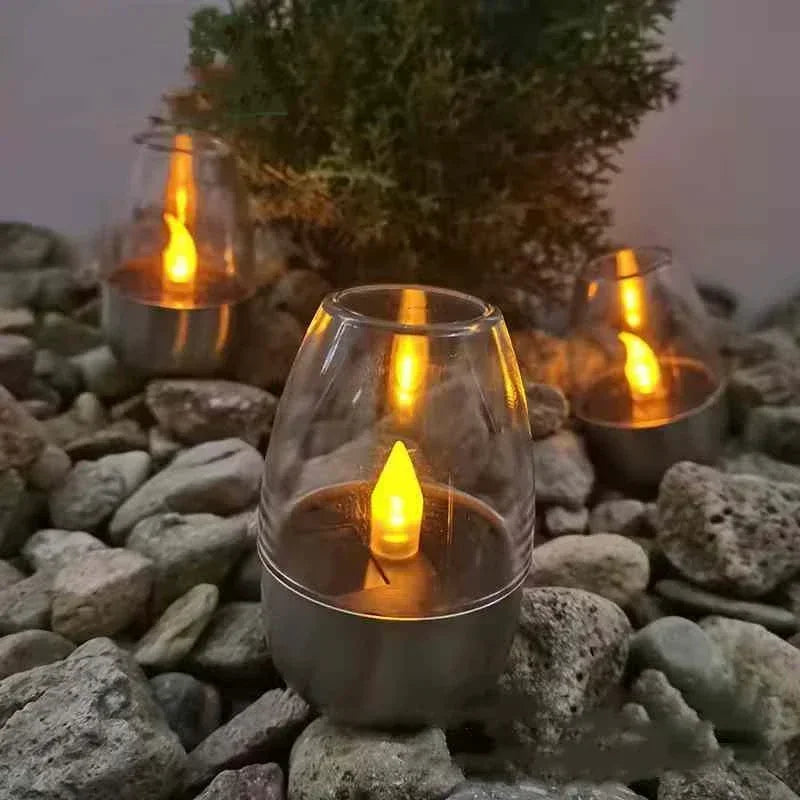 LED Solar Flameless Candle Lights – Waterproof Outdoor Garden Solar Candle Lights Babs 1 pc