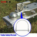 D-Ring Snap Pin Lock – Stainless Steel Trailer Coupler Hitch Hook Trailer Hitch Pin Babs 1pc