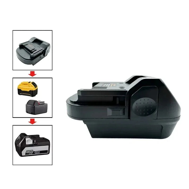 DM18HK Adapter: Milwaukee/Dewalt 18-20V to Hitachi 18V Tools Battery Adapter Babs