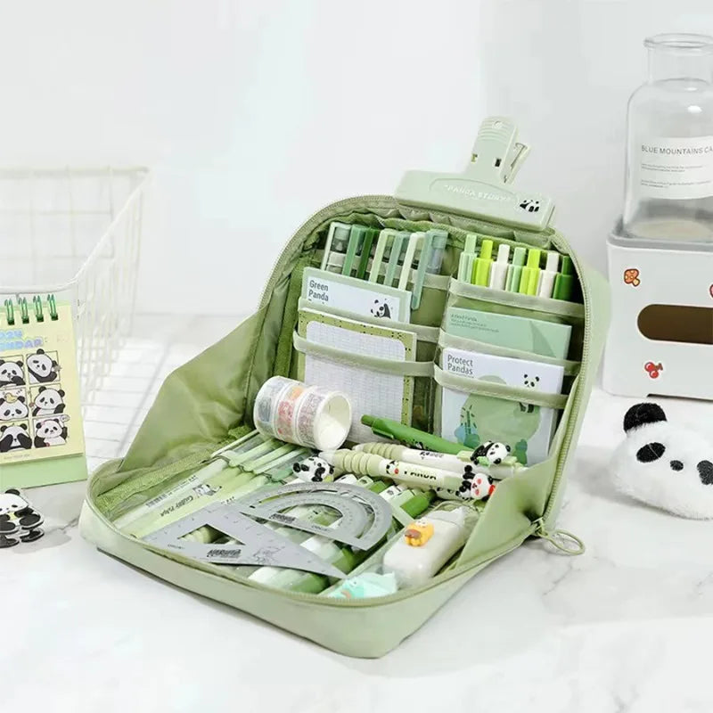 12-Layer Panda Pencil Case – Large Capacity Stationery Organizer Pencil Case Organizer Babs