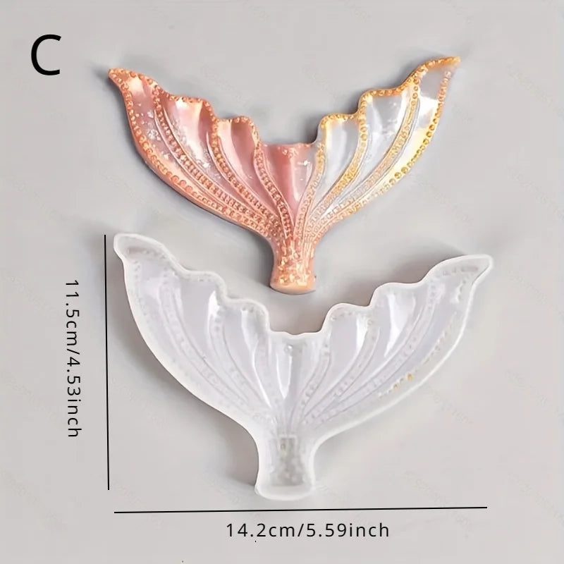 Mermaid Tail Silicone Mold – Resin, Cake & Soap Crafting Silicone Craft Mold Babs C