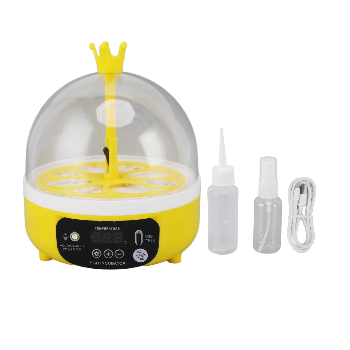 Mini 4-Egg Incubator – Auto Temp & Humidity Control Poultry Egg Incubator Babs automatic