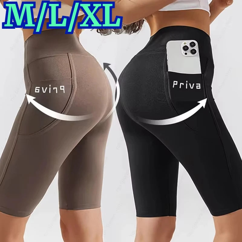 Women's 5" Biker Shorts with Pockets – Tummy Control & Butt Lift Biker Shorts Babs
