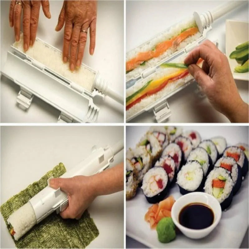 DIY Sushi Maker Kit – Rice Ball & Roll Mold Tool Sushi Mold Kit Babs