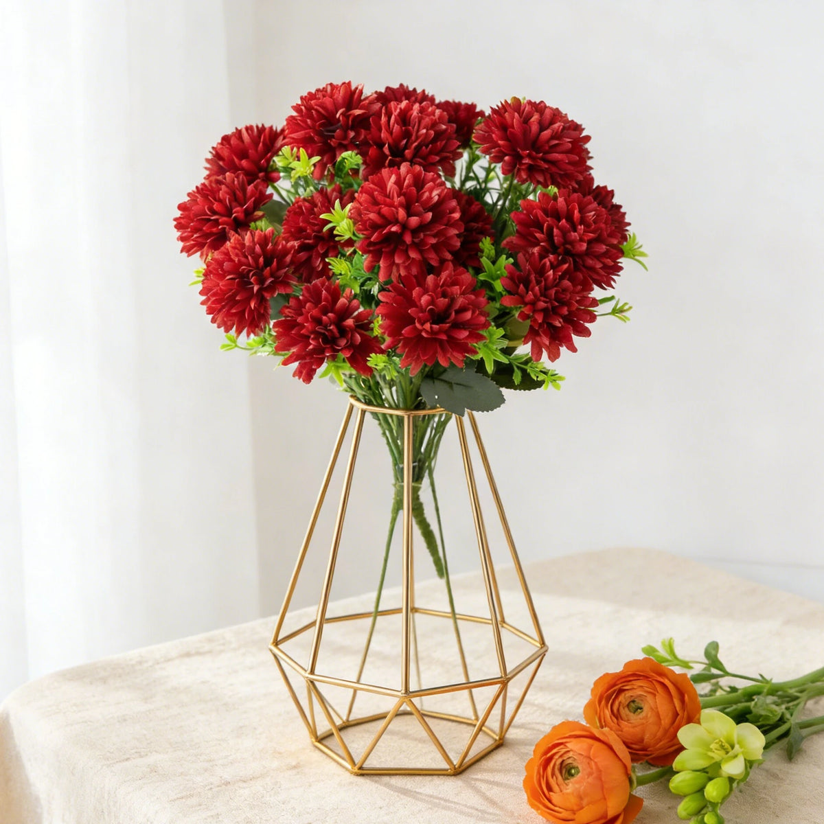 Artificial Silk Chrysanthemum Flowers – Wedding & Home Decor Artificial Silk Flowers Babs