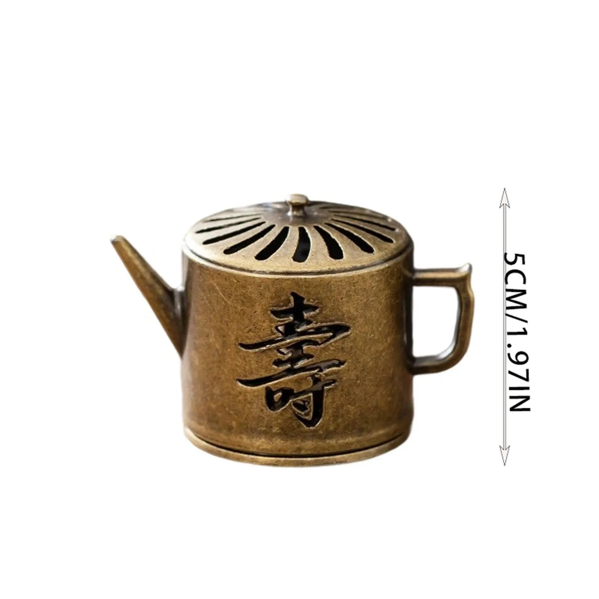 Vintage Brass Incense Burner – 3-Legged Hollow Censer with Lid Incense Burner Babs L One Size