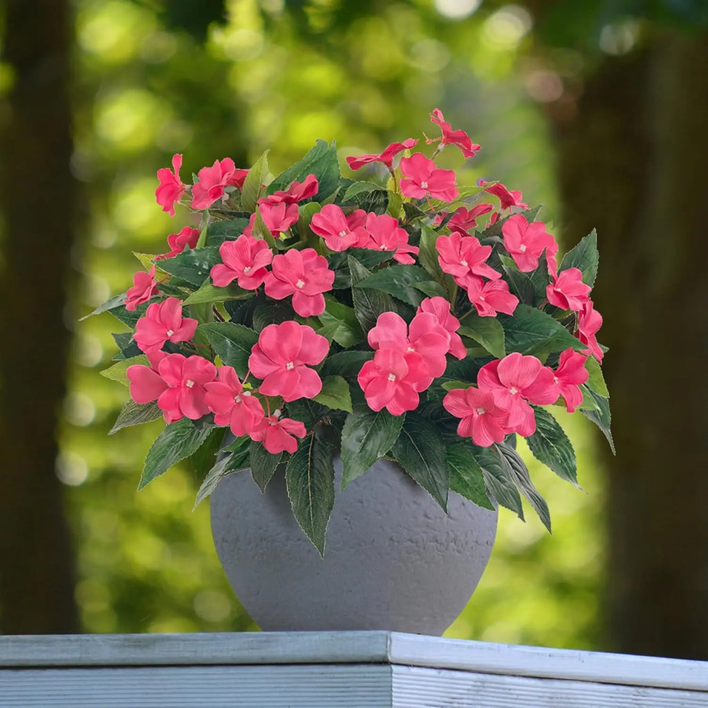 Artificial Silk Balsam Flower Bouquet – Wedding & Home Décor Artificial Flower Bouquet Babs