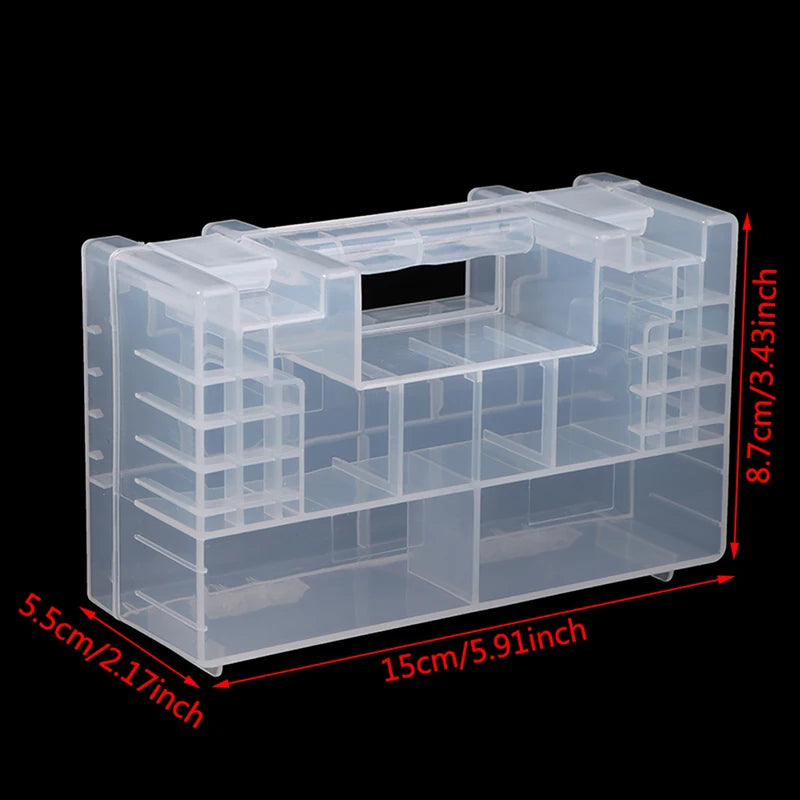Battery Storage Case – Holds 20×AA & 14×AAA | Clear Organizer Battery Storage Case Babs