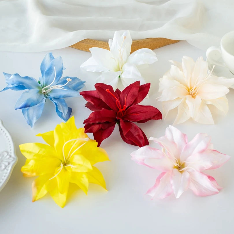 Artificial Silk Lily Flower Heads 20/40 Pcs – Wedding & Home Décor Artificial Silk Flowers Babs
