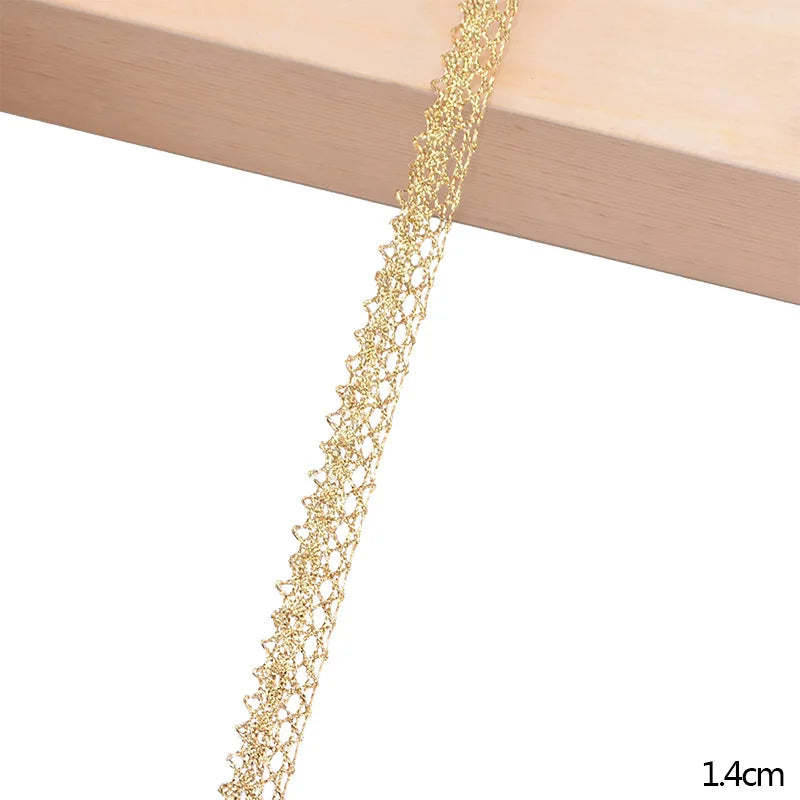 White Embroidered Lace Trim Ribbon 5/10 Yards – DIY Sewing Lace Trim Ribbon Babs 17-Width 1.4cm 10Yards