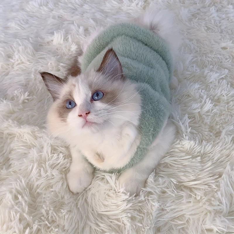 Cat & Dog Sweater Vest – Warm Winter Kitten & Puppy Apparel Pet Sweater Vest Babs