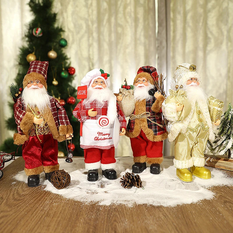 Standing Santa Claus Figurine – Christmas Statue & Xmas Decor Christmas Figurine Babs