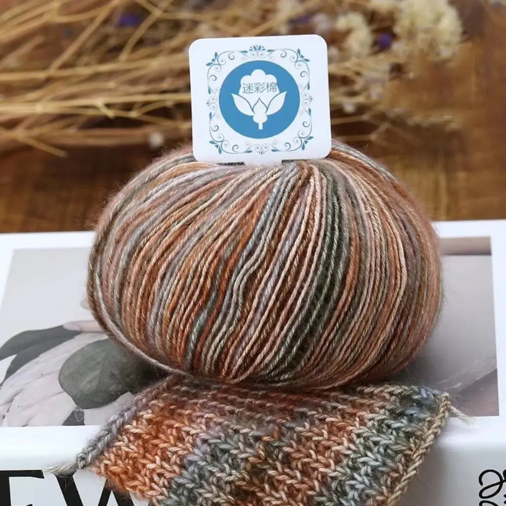 Multicolored Variegated Worsted Knitting Yarn – Super Soft Knitting Yarn Babs