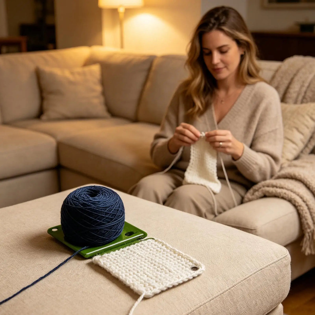 Portable Yarn Holder & Winder with Storage Rack for Crafting Yarn Holder Organizer Babs