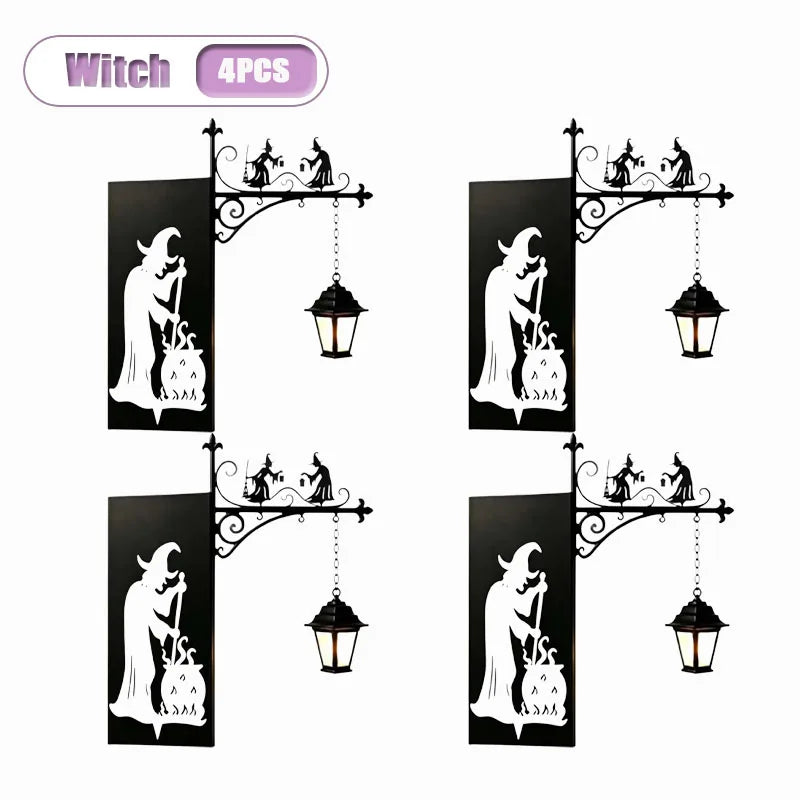 LED Pumpkin Lantern | Halloween Bookshelf Table Décor 1–5 Pcs Decorative LED Lantern Babs Witch-4PCS