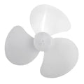 LEENKEA 12-Inch Replacement Fan Blade for Stand & Desk Fans Fan Replacement Blade Babs Transparent White