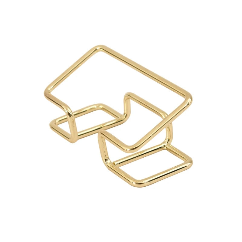 Metal Business Card Holder Desktop Stand | Office Organizer Business Card Holder Babs Gold
