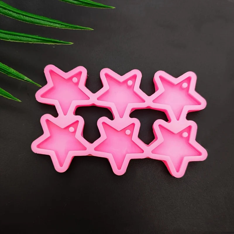 6-Star DIY Silicone Earring Mold for Resin & Epoxy Casting Resin Jewelry Mold Babs