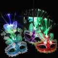 20pcs LED Feather Masquerade Masks – Venetian Party Costume LED Masquerade Masks Babs style 3