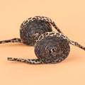 Leopard Print Flat Shoelaces – 1 Pair for Men & Women Fashion Shoelaces Babs xd68-44 120cm