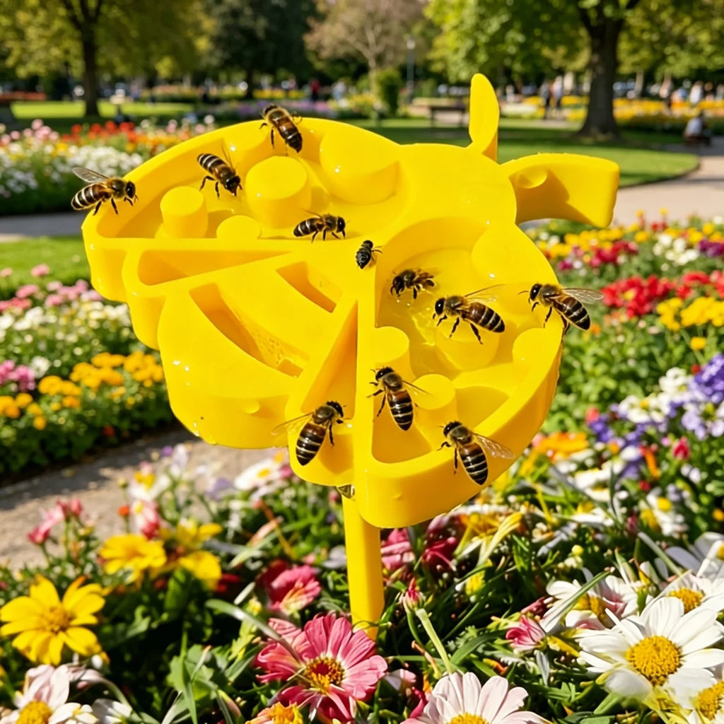 Bee Shape Garden Water Feeder Ground Plug Lawn Decor Garden Water Feeder Babs
