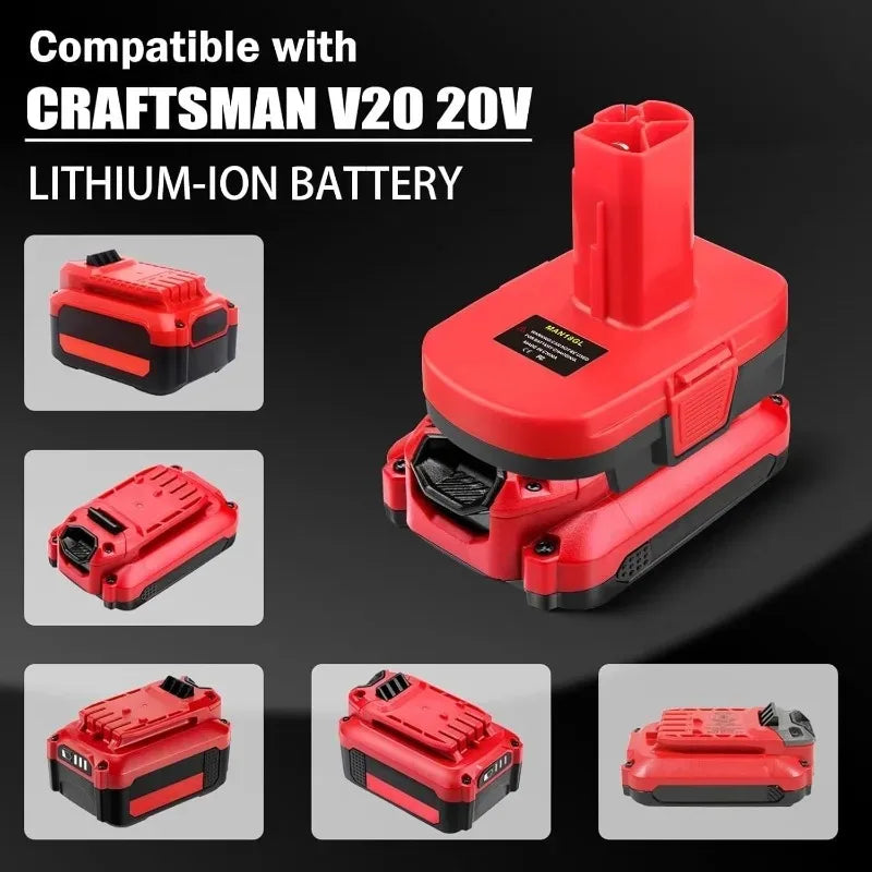 MAN18GL Battery Adapter: Craftsman 20V to 19.2V C3 Tools Battery Adapter Babs