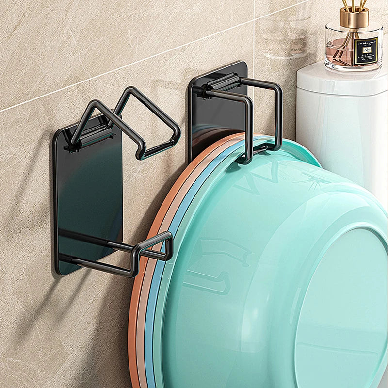 Foldable Stainless Steel Washbasin Holder – No-Drill Wall Mount Washbasin Wall Holder Babs