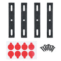 Frameless License Plate Holder – Weatherproof Universal ABS 4-Pack License Plate Holder Babs set