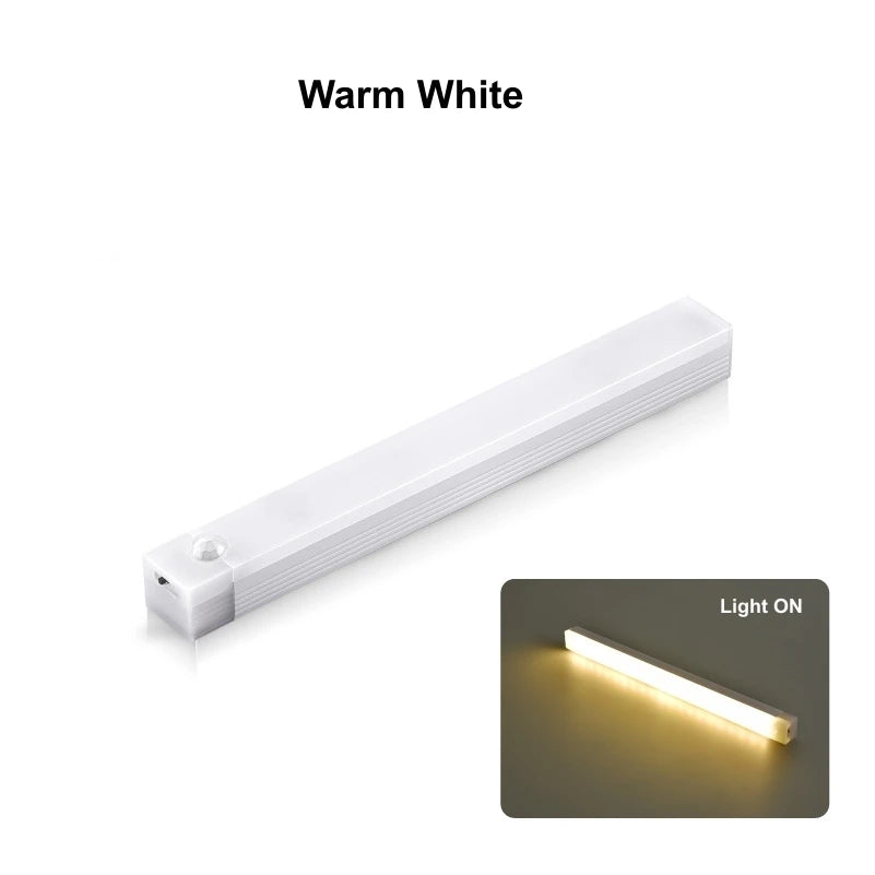 4-Pack Magnetic Motion Sensor LED Bar Lights – USB Rechargeable Motion Sensor LED Light Babs 10CM Warm White