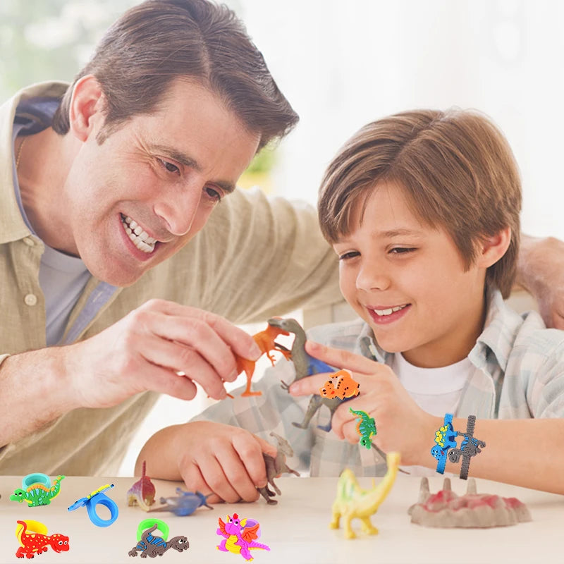 6pcs Dinosaur Silicone Bracelets – Kids Dino Party Favors Kids Party Favors Babs