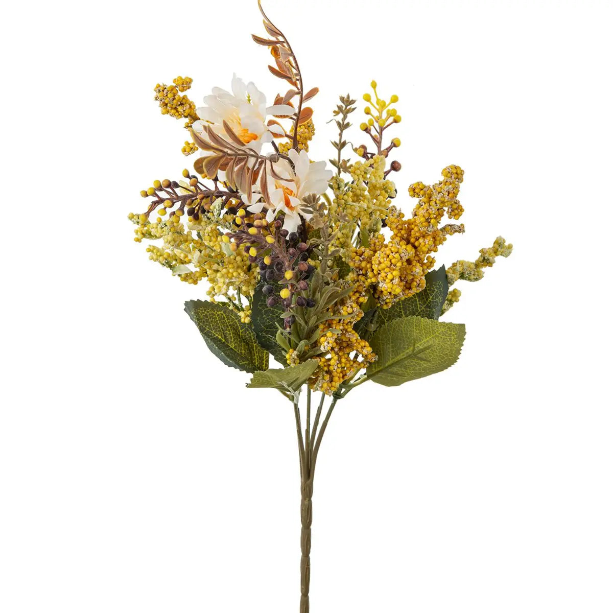 Silk Chrysanthemum Artificial Flowers – Wedding & Home Décor Artificial Flowers Babs YELLOW 1 pc