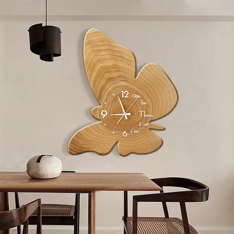 Nordic Minimalist Silent Wall Clock – Luxury Aesthetic Decor Silent Wall Clock Babs