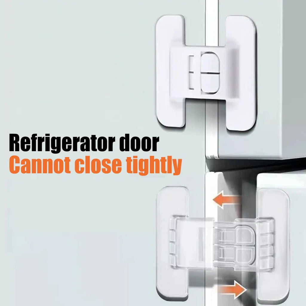 Refrigerator Child Lock – Self-Adhesive Fridge Door Safety Buckle Child Safety Lock Babs