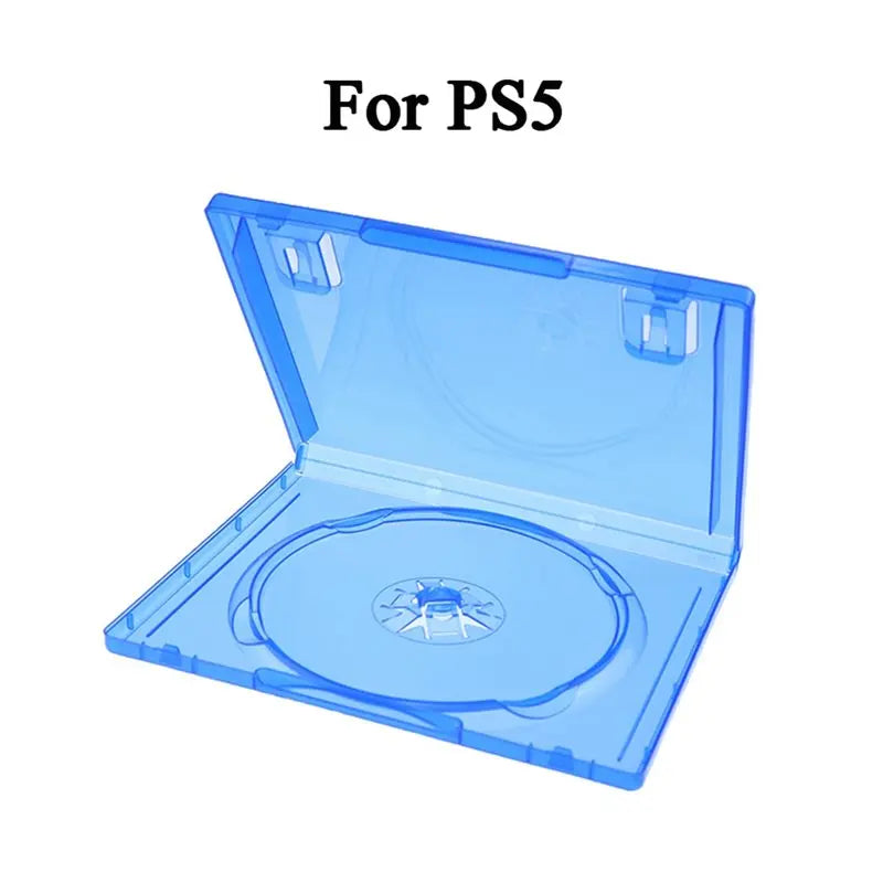 PS5 Game Disc Storage Cases – Clear Blue, 5-Pack | DVD Box Game Disc Cases Babs