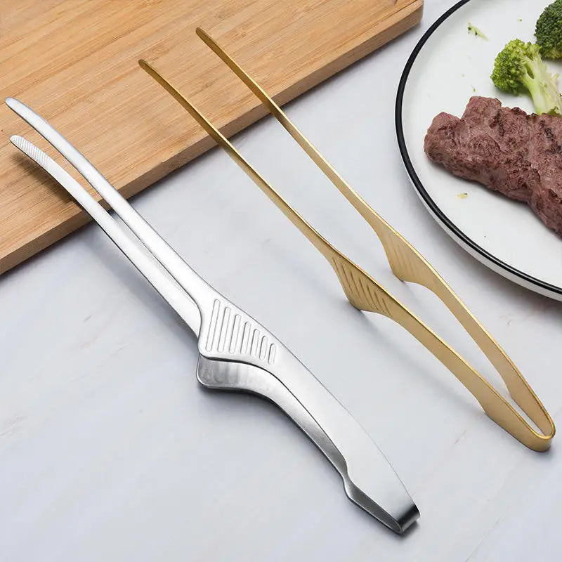 Stainless Steel BBQ Food Tongs – Multipurpose Kitchen Clips BBQ Food Tongs Babs 2Pcs