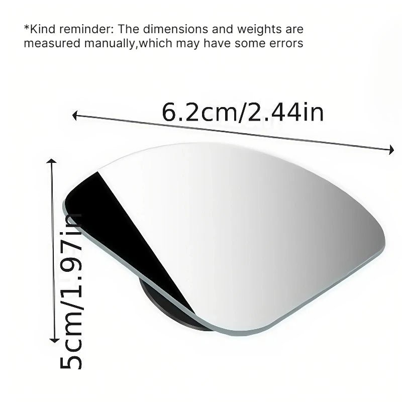 2pcs 360° Wide-Angle Blind Spot Car Rearview Mirror – Universal Blind Spot Mirror Babs