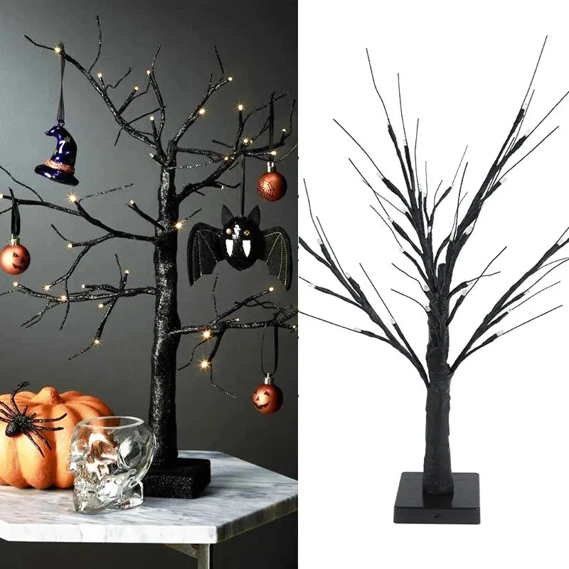 Halloween LED Birch Tree Light – Festive Table & Party Decor LED Holiday Decoration Babs