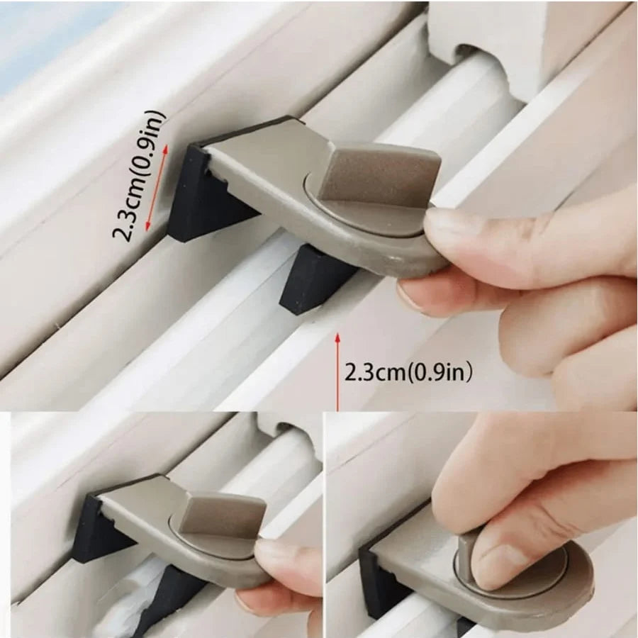 Sliding Window Security Lock – Adjustable Anti-Lift Child Safe Window Security Lock Babs