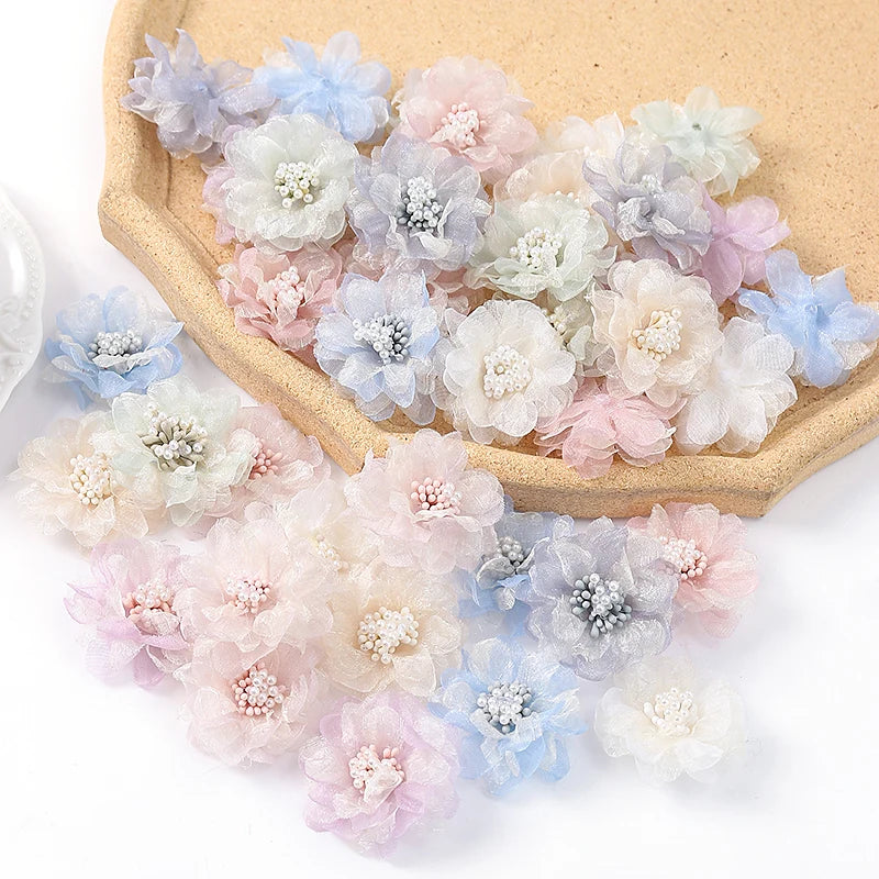 Mini Silk Rose Artificial Flower Heads 10/20Pcs – Wedding & DIY Artificial Flower Heads Babs