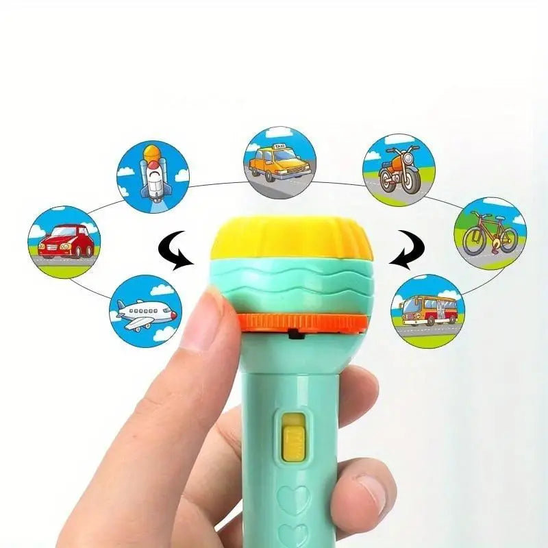 Flashlight Projector Torch Lamp Toy – Baby Bedtime Gift Kids Projector Toy Babs