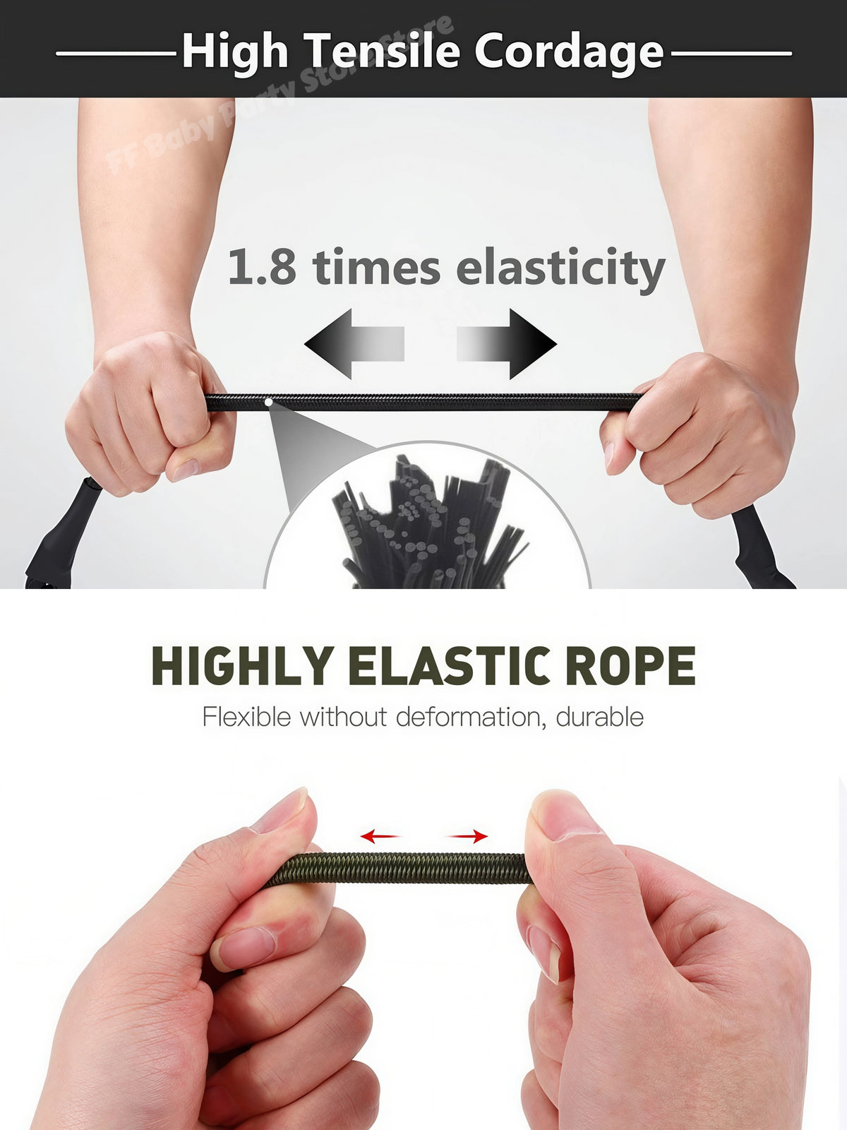 Heavy Duty Bungee Cord with Carabiner Hooks – Camping & Kayak Bungee Cord Babs