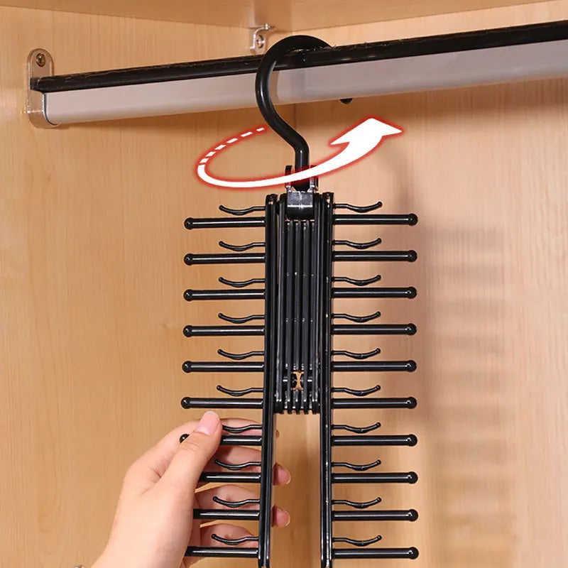360° Rotating Tie & Belt Rack – Closet Organizer for 20 Ties Closet Tie Organizer Babs